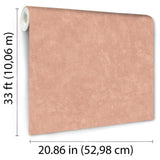 Faux Waxed Texture Terracotta by Veer Decor Textured Vinyl Wallpaper – Veer Decor VRAR05-697