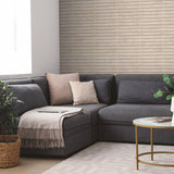 Horizontal Wood Slate Beige by Veer Decor Faux Wood Stripe Wallpaper – Veer Decor VRAR07-608