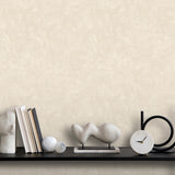 Faux Waxed Texture Beige by Veer Decor Non-Woven Unpasted Wallpaper – Veer Decor VRAR07-697