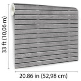 Horizontal Wood Slate Gris by Veer Decor Textured Faux Wood Wallpaper – Veer Decor VRAR09-608