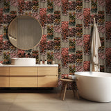 Photoreal Vertical Garden Red and Green by Veer Decor Botanical Wallpaper – Veer Decor VRAR10-497