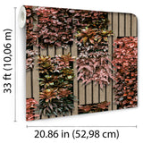Photoreal Vertical Garden Red and Green by Veer Decor Botanical Wallpaper – Veer Decor VRAR10-497