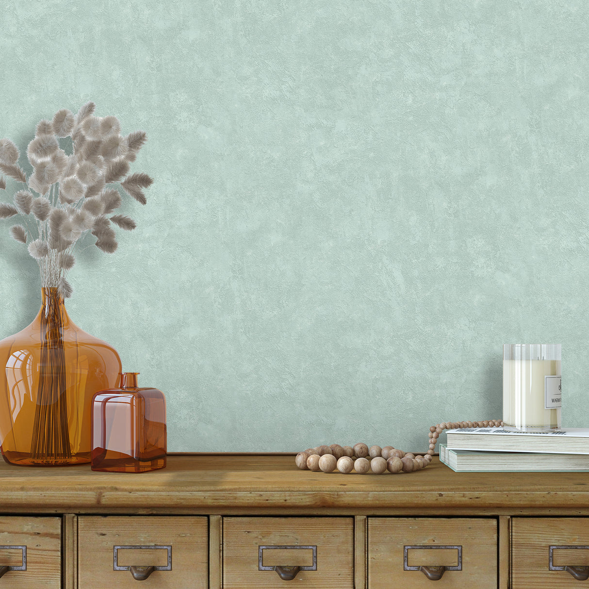 Faux Waxed Texture Teal by Veer Decor Textured Wallpaper – Veer Decor VRAR24-697