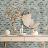 Wavy Marble Stripe Sage Green by Veer Decor Abstract Textured Wallpaper – Veer Decor VRBR04-997