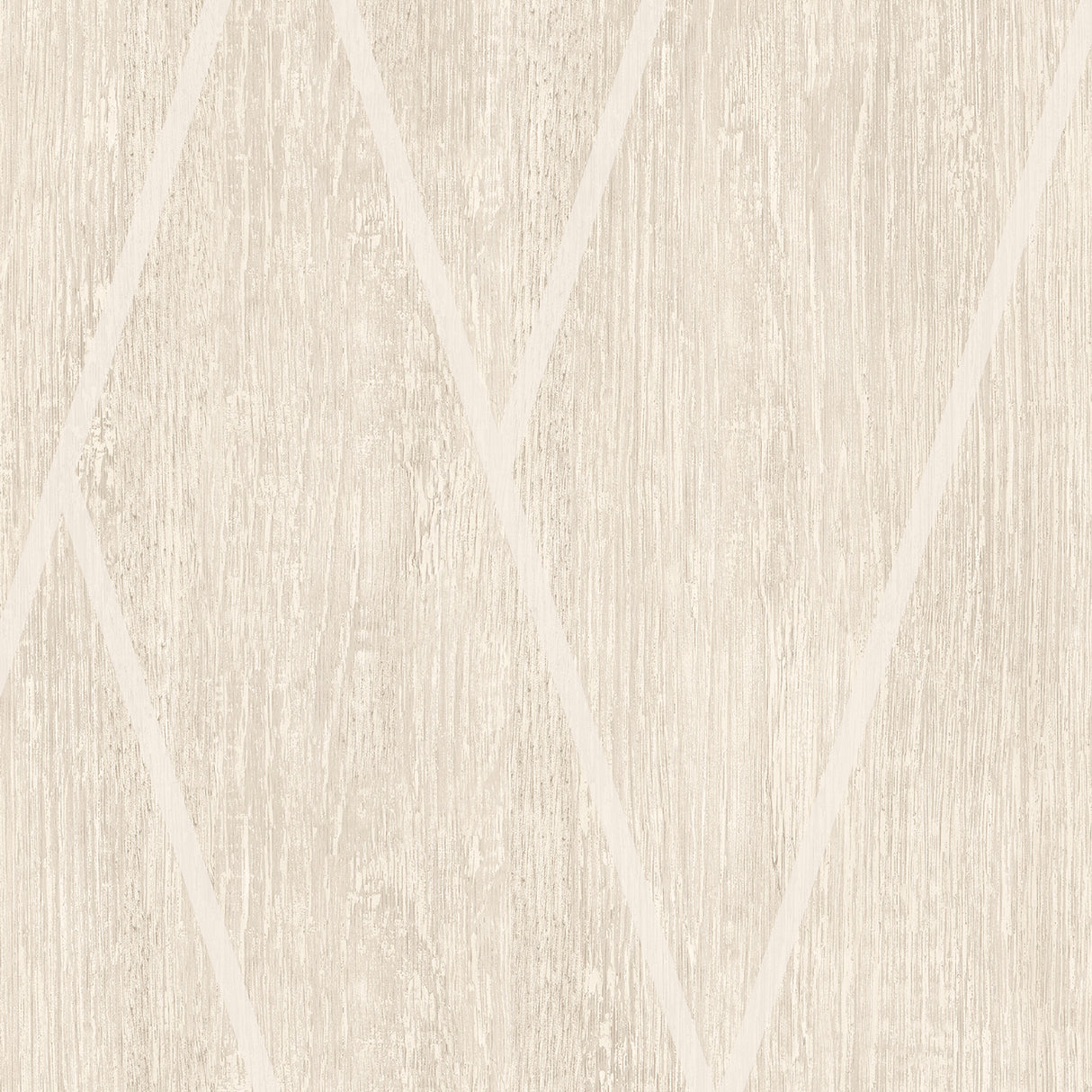 Wood Texture Chevron Ecru Cream textured vinyl wallpaper roll with subtle chevron overprint