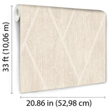Wood Texture Chevron Ecru Cream by Veer Decor Textured Vinyl Wallpaper – Veer Decor VRBR07-757
