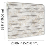 Wavy Marble Stripe Beige by Veer Decor Textured Vinyl Wallpaper – Veer Decor VRBR07-997