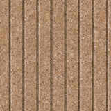 Corkboard Stripe Natural Brown faux cork vertical stripe textured wallpaper roll