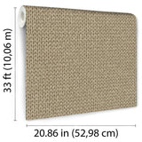 Wicker Weave Taupe by Veer Decor Textured Vinyl Wallpaper – Veer Decor VRBR08-487
