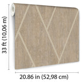 Wood Texture Chevron Brown by Veer Decor Textured Non-Woven Unpasted Wallpaper – Veer Decor VRBR08-757