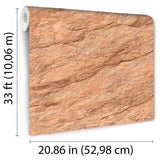 Stone Serenity Terracotta by Veer Decor Luxurious Stone Wallpaper – Veer Decor VRBR08-857