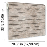 Wavy Marble Stripe Taupe by Veer Decor Abstract Textured Wallpaper – Veer Decor VRBR08-997