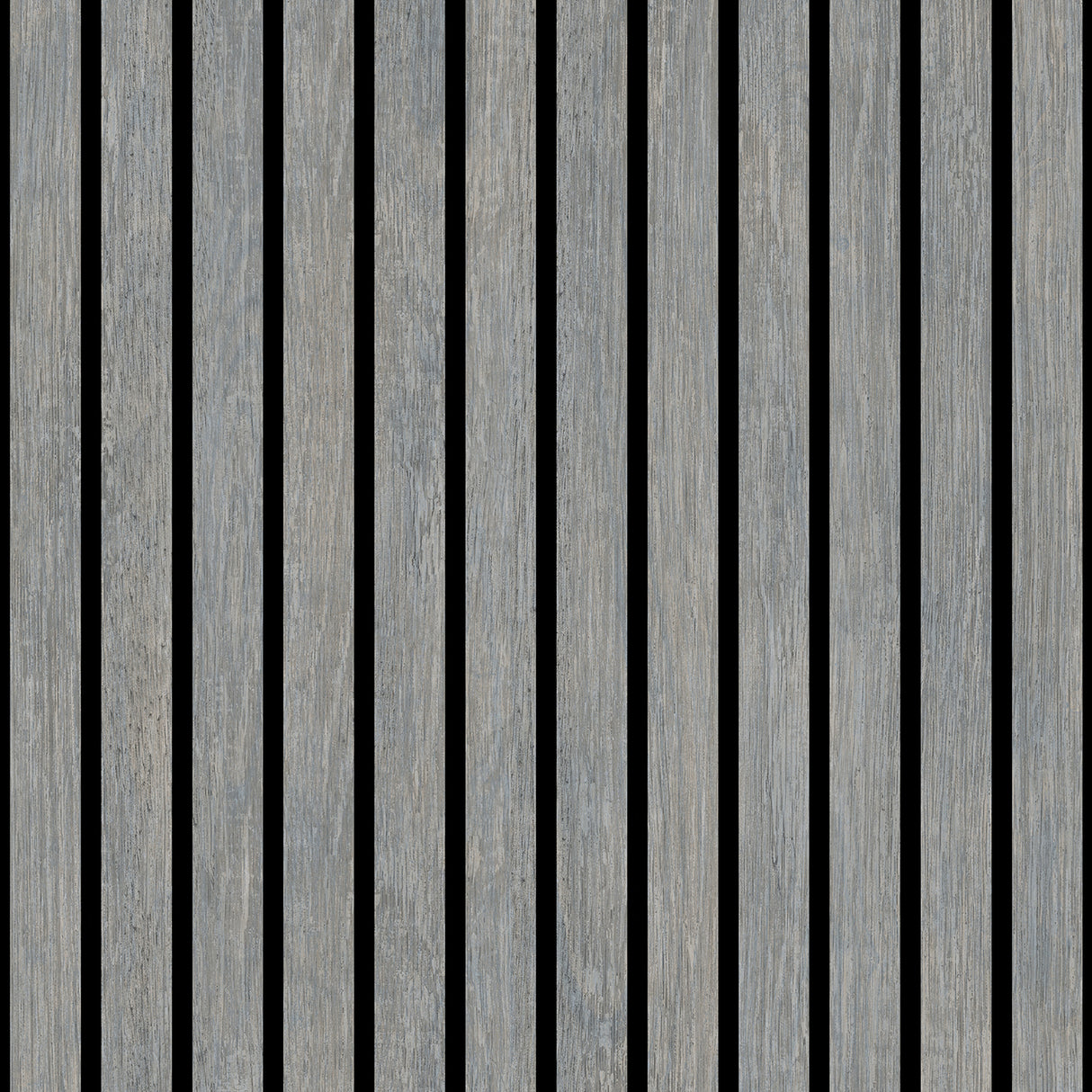 Modern Wood Slate Gray faux wood slat wallpaper roll, 20.86 in x 33 ft