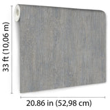 Soft Grain Wood Texture Blue Gray by Veer Decor Textured Vinyl Wallpaper – Veer Decor VRBR09-467