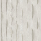 Light gray wavy wood slats textured vinyl wallpaper roll by Veer Decor VRBR09-657