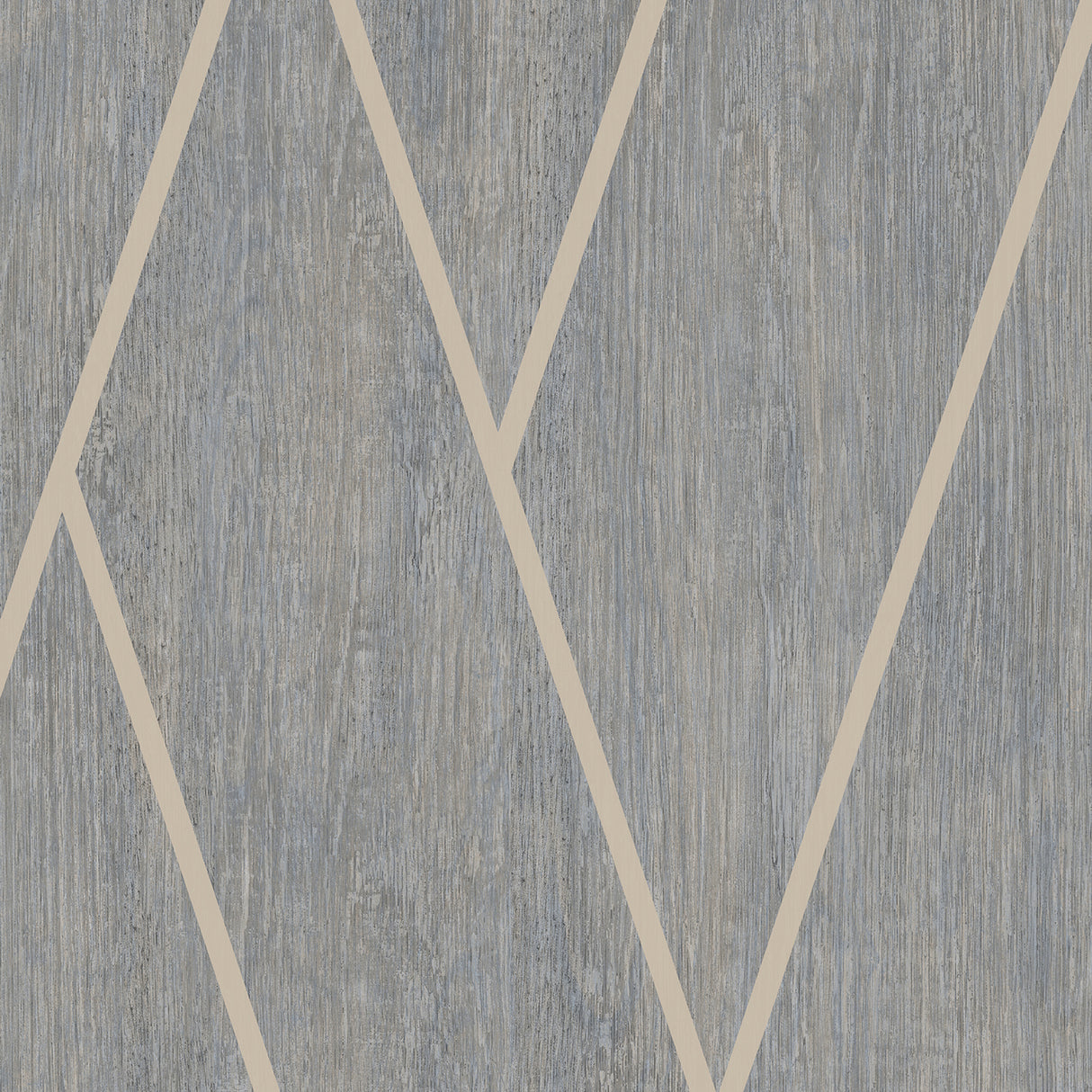 Wood Texture Chevron Blue Gray textured geometric wallpaper roll VRBR09-757