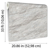 Stone Serenity Gray by Veer Decor Faux Stone Textured Wallpaper – Veer Decor VRBR09-857