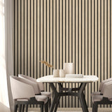 Modern Wood Slate Beige by  Textured Vinyl Wallpaper – Veer Decor VRBR17-208