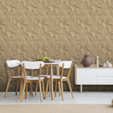 Woodblock Geometric Illusion Beige by Veer Decor Textured Geometric Wallpaper – VRBR17-447