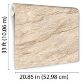 Stone Serenity Beige by Veer Faux Stone Textured Wallpaper – Veer Decor VRBR17-857