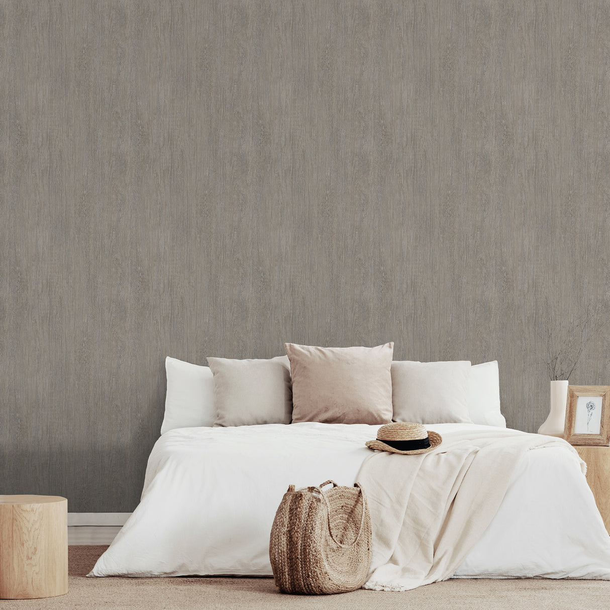 Soft Grain Wood Texture Taupe by Veer Decor Abstract Wallpaper – Veer Decor VRBR18-467