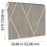 Wood Texture Chevron Taupe by Veer Decor Textured Geometric Wallpaper – Veer Decor VRBR18-757
