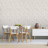 Woodblock Geometric Illusion Light Gray Off White by Veer Decor Non-Woven Unpasted Wallpaper – Veer Decor VRBR19-447