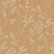 Wildflower Silhouettes Yellow textured floral wallpaper roll 20.86 in x 33 ft