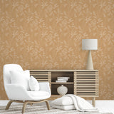 Wildflower Silhouettes Yellow by Veer Decor Floral Wallpaper – Veer Decor VRBT02-825