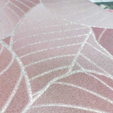 Graphic Leaves Blush by Veer Decor Foil Accents Non-Woven Unpasted Wallpaper – VRBT03-212
