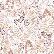 Olivia Botanical Pink floral wallpaper roll and room scene by Veer Decor, 20.86 in x 33 ft