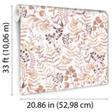Olivia Botanical Pink by Veer Decor Floral Wallpaper – Veer Decor VRBT03-586