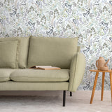 Olivia Botanical Green by Veer Decor Floral Wallpaper – Veer Decor VRBT04-586