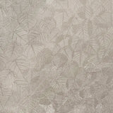 Luminous Leaf Collage Silver Beige embossed foil botanical wallpaper roll VRBT07-896