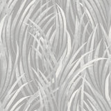 Adelia Tall Grass Grey textured grass-blade pattern wallpaper roll by Veer, 20.86 in x 33 ft