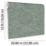 Fern Texture Dark Green by Veer Decor Textured Vinyl Wallpaper – Veer Decor VRBT14-894