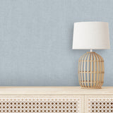 Faux Tweed Textile Texture Turquoise Blue by Veer Decor Textured Vinyl Wallpaper – Veer Decor VRBT24-155