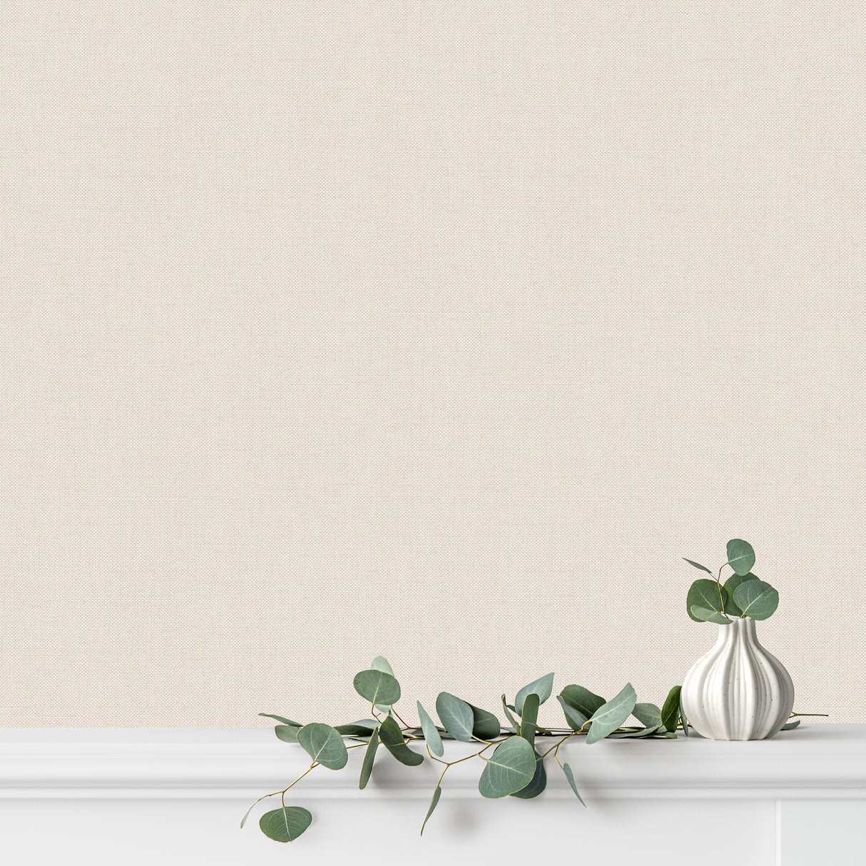Faux Tweed Textile Texture Light Beige by Veer Decor Non-Woven Vinyl Wallpaper – VRBT39-155