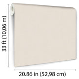 Faux Tweed Textile Texture Light Beige by Veer Decor Non-Woven Vinyl Wallpaper – VRBT39-155