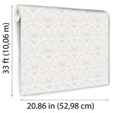 Art Deco White by Veer Fan Geometric Wallpaper – Veer Decor VREL00-335