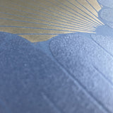 Giant Art Deco Gingko Leaf Blue by Veer Decor Floral Wallpaper – Veer Decor VREL01-046