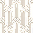 Arch Deco White and Gold geometric wallpaper roll and room setting