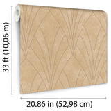 Art Deco Fan Yellow by Veer Texture Ground Wallpaper – Veer Decor VREL02-658