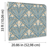 Victorian Bloom Green with Ochre Ground by Veer Decor Floral Wallpaper – Veer Decor VREL04-166