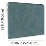 Art Deco Fan Green by Veer Texture Ground Wallpaper – Veer Decor VREL04-658