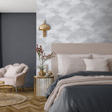 Bonsai Grove Light Gray by Veer Decor Patterned Wallpaper – Veer Decor VREL09-446