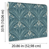 Victorian Bloom Dark Green by Veer Decor Floral Wallpaper – Veer Decor VREL14-166