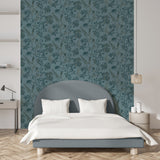 Botanical Blueprint Painterly Branches Green by Veer Decor Floral Wallpaper – Veer Decor VREL14-854