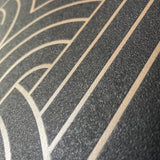 Arch Deco Black and Silver by Veer Art Deco Geometric Wallpaper – Veer Decor VREL19-124