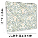 Victorian Bloom Light Green with Cream Ground by Veer Decor Floral Wallpaper – Veer Decor VREL24-166